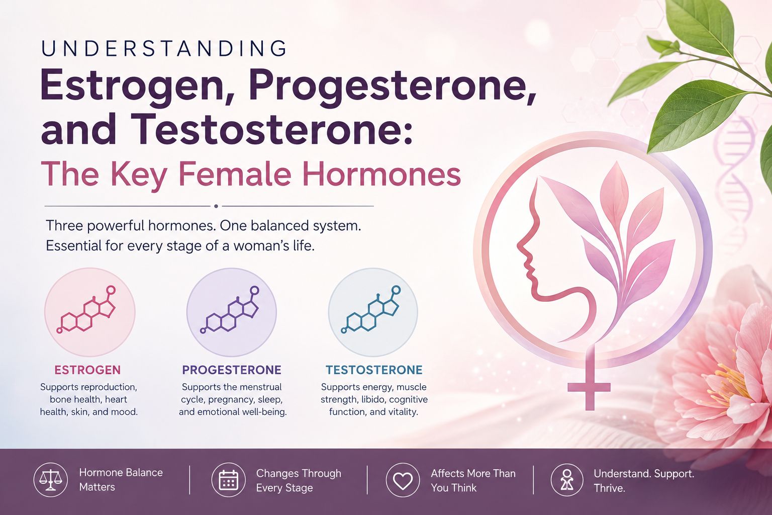 Understanding Estrogen, Progesterone, and Testosterone: The Key Female Hormones